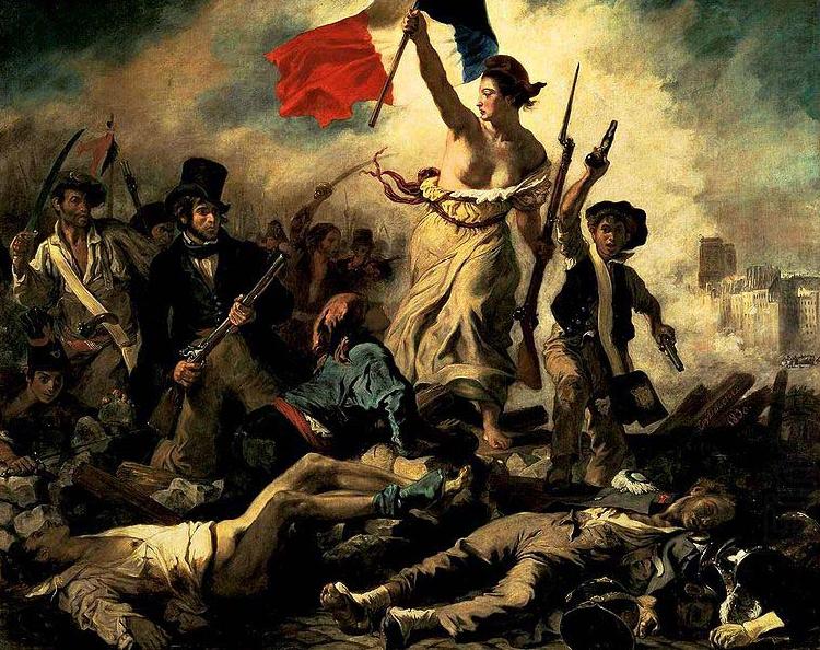 Eugene Delacroix Liberty Leading the People china oil painting image